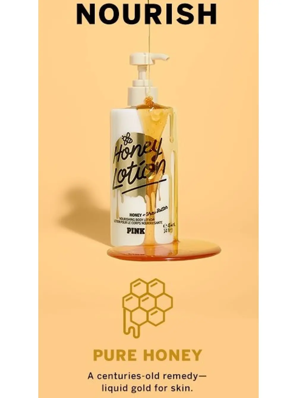 Зволожуючий Лосьйон для Тіла Victoria's Secret PINK Pure Honey Nourishing Body Lotion - Зображення 3